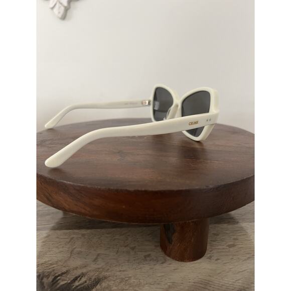 Celine White Butterfly Sunglasses CL400751 25c 56-14-145 - Picture 8 of 11